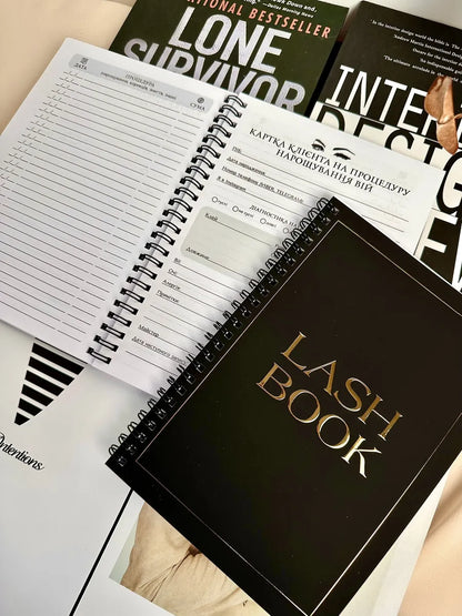 Планер для лешмейкера A5 Lash Book - журнал обліку клієнтів для нарощування вій